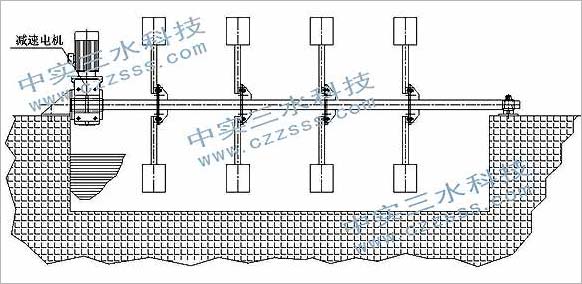 耙水搅拌机结构示意图